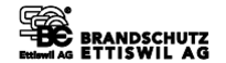 Logo Brandschutz Ettiswil The logo of the Brandschutz Ettiswil brand in black
